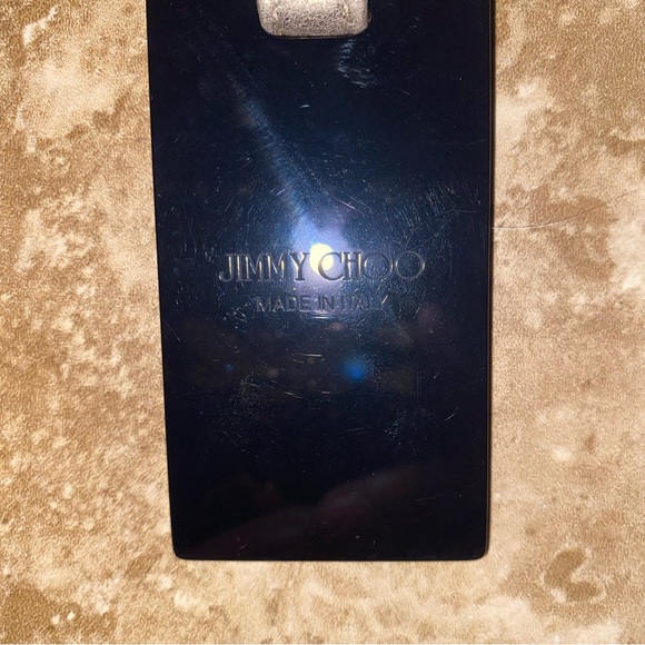 Brand New Jimmy CHOO Keychain GOLD Sparkles on one side and BLACK on the other. - Picture 5 of 6